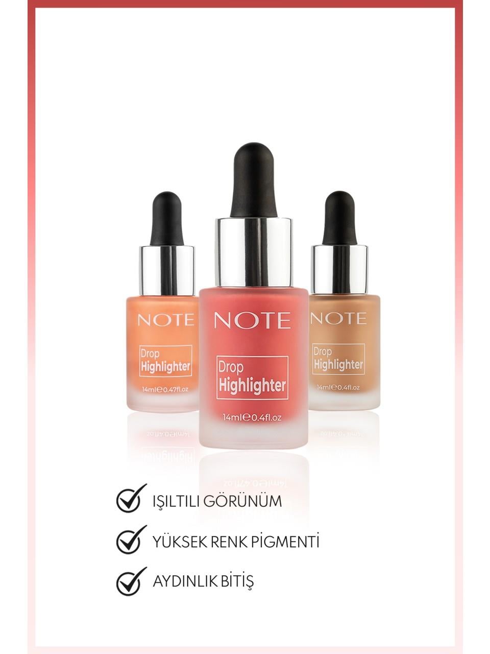 Note Drop Highlighter 01 Pearl Rose