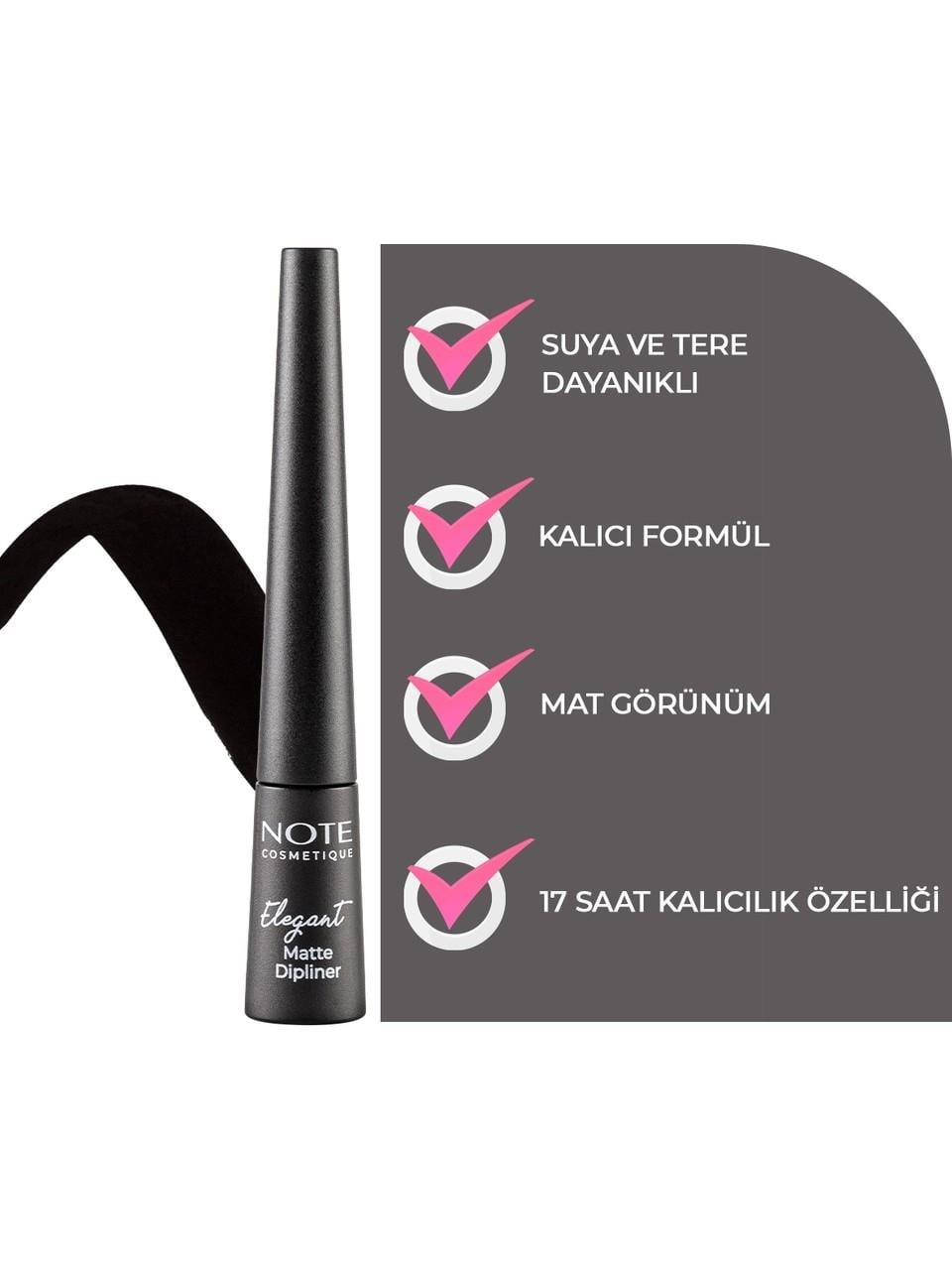 Note Elegant Matte Dipliner n°01 Coal Black