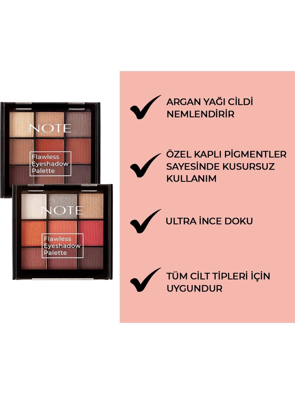 Note Flawless Eyeshadow Palette 01 Sunset Shine