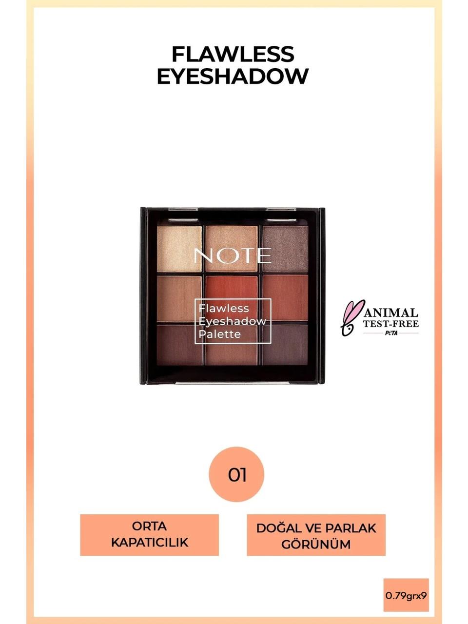 Note Flawless Eyeshadow Palette 01 Sunset Shine