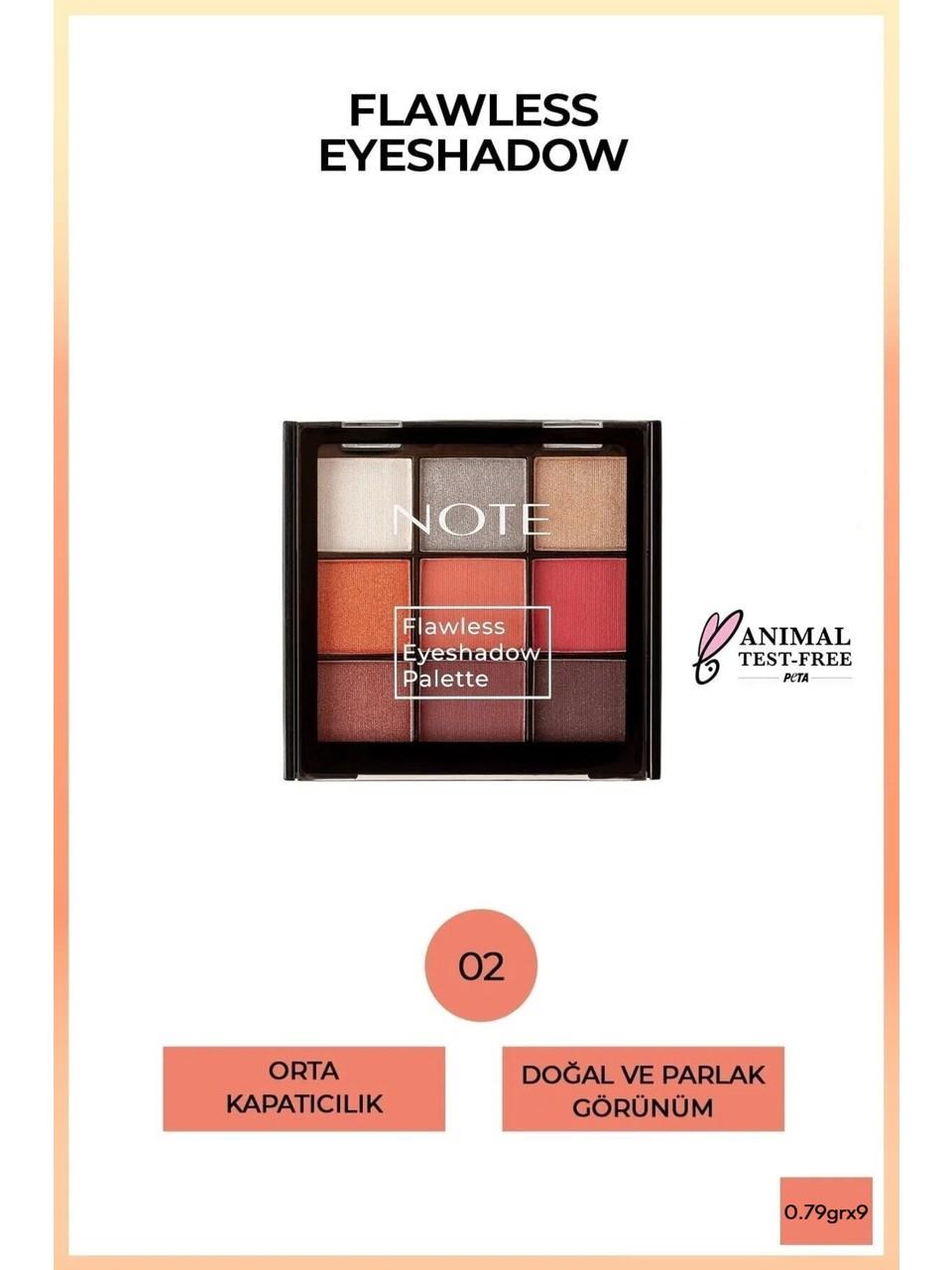 Note Flawless Eyeshadow Palette 02 Romantic Date