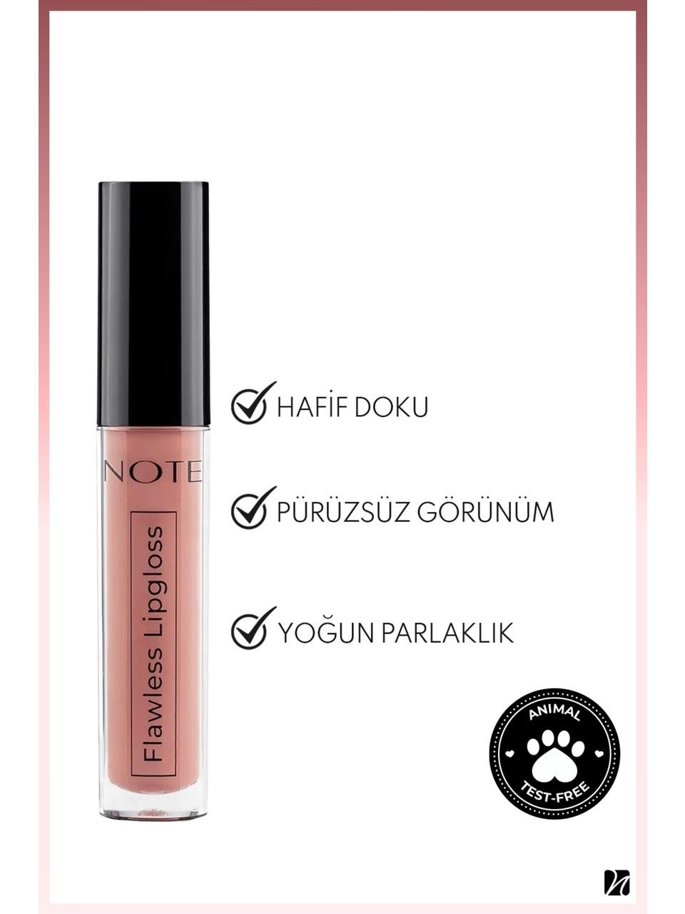 Note Flawless Lipgloss 01 Nude Touch