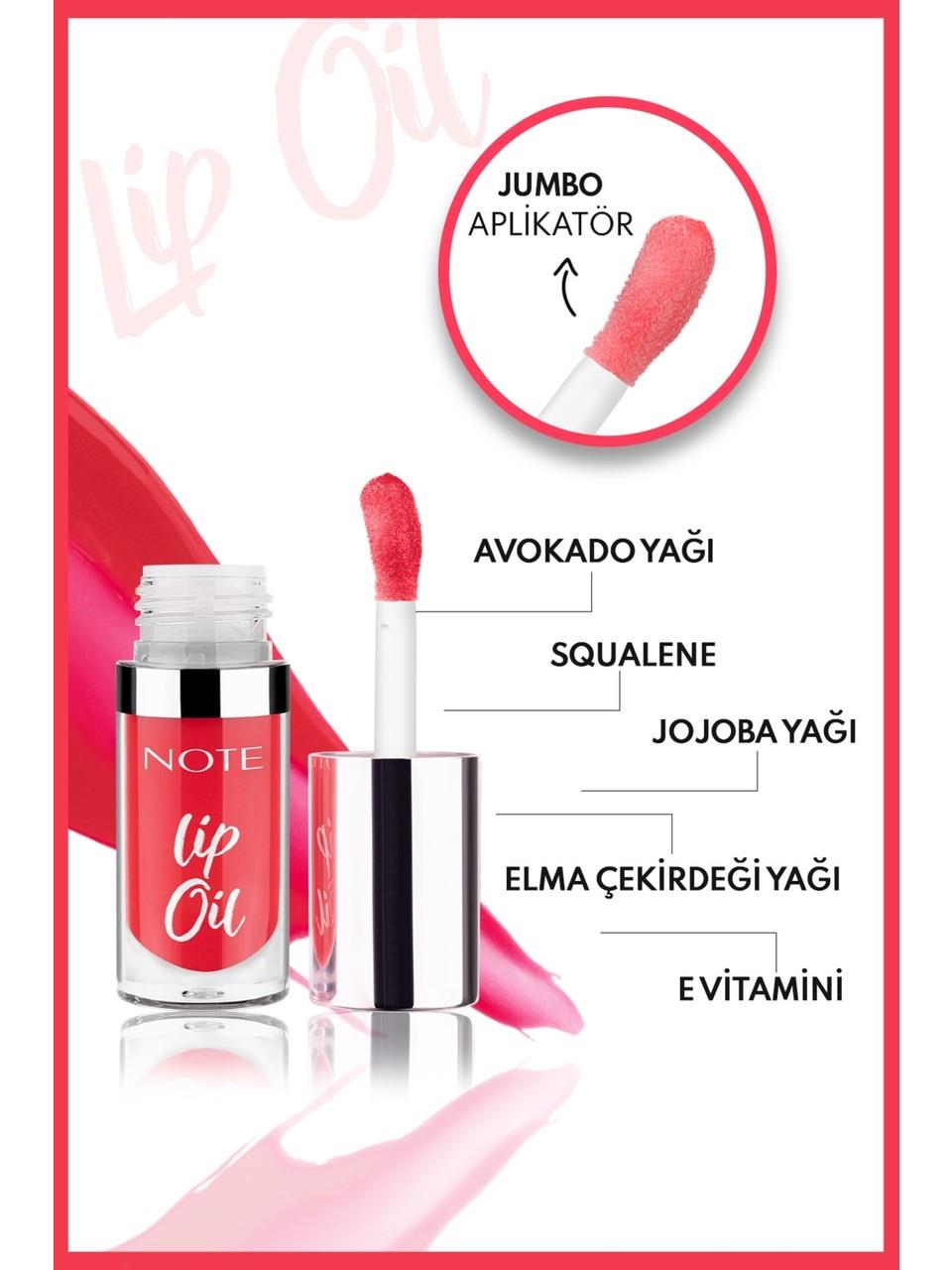 Note Lip Oil 40 Sugar Red