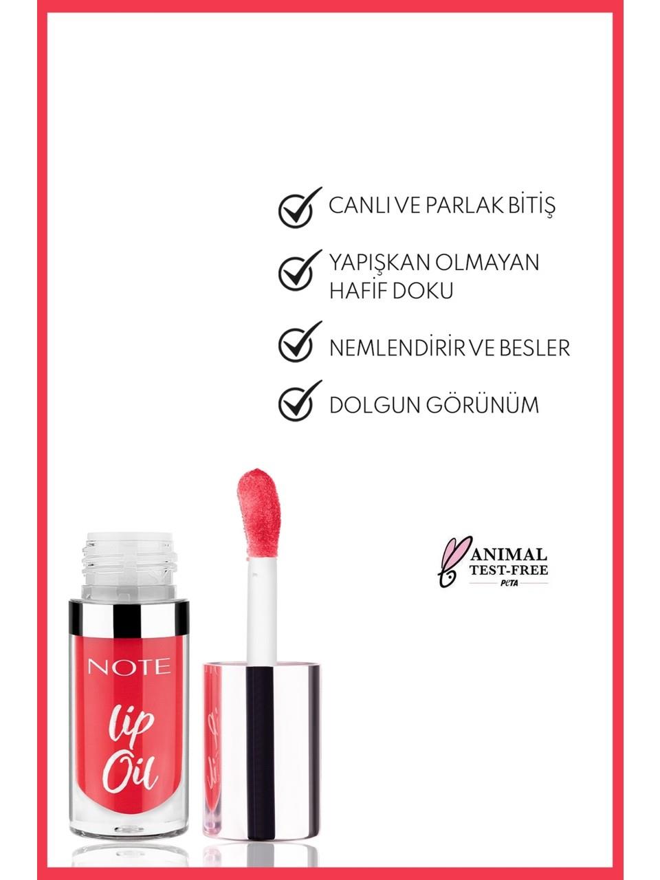 Note Lip Oil 40 Sugar Red