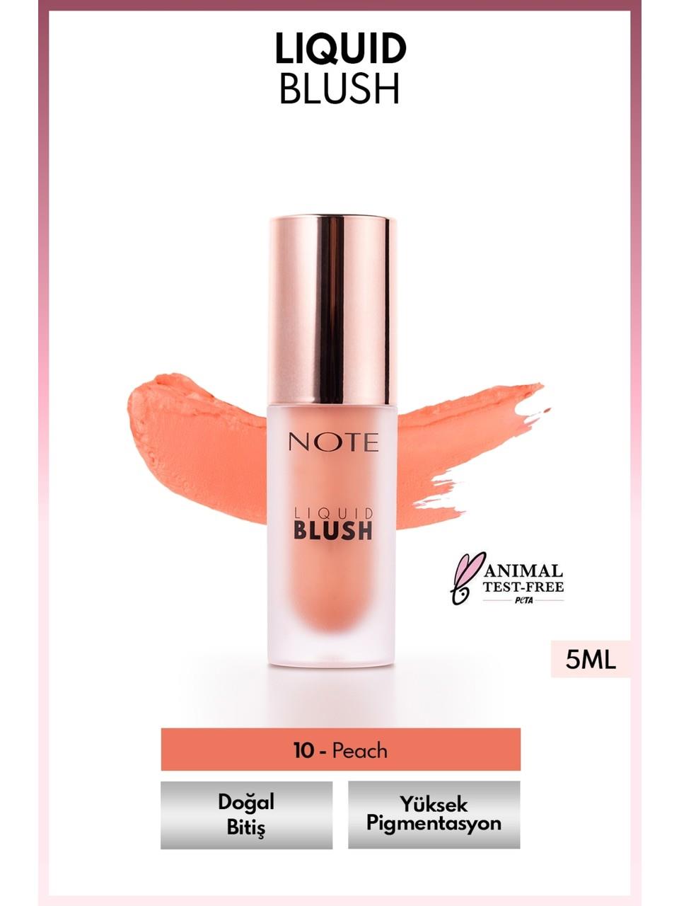 Note Liquid Blush 5ml. 10 Peach