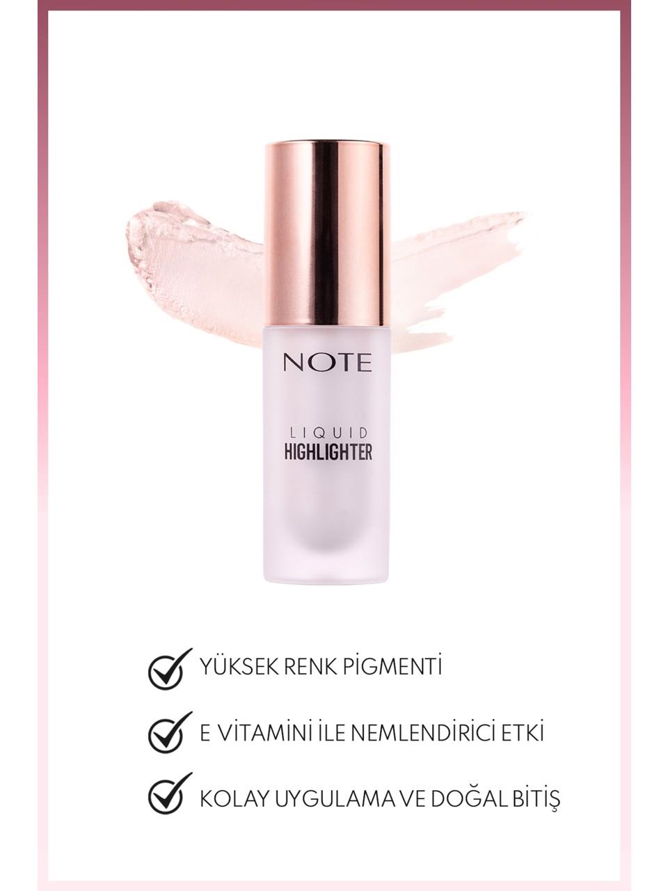 Note Liquid Highlighter 5ml. 100 Soft Pink