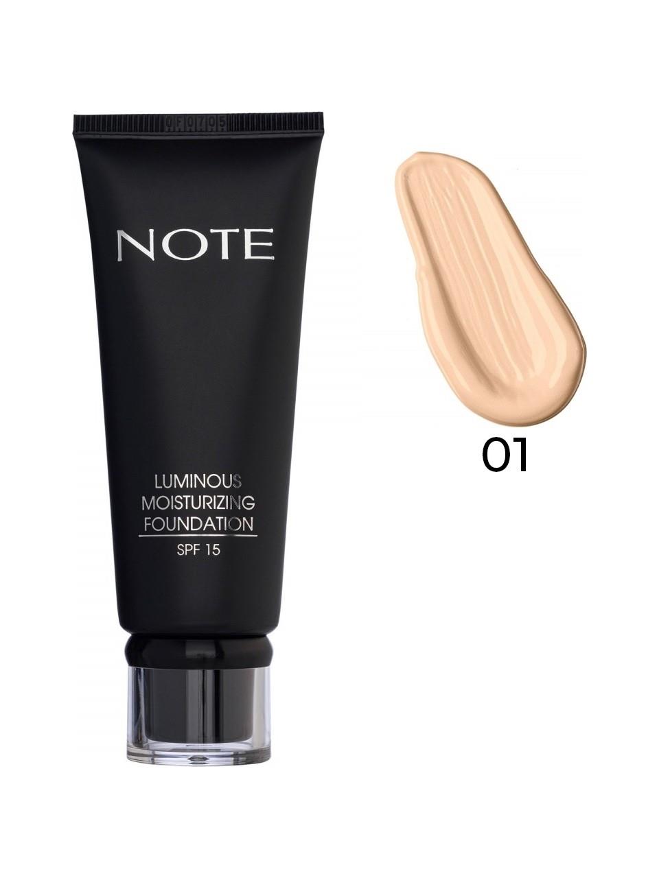 Note Luminous Moisturizing Foundation 01