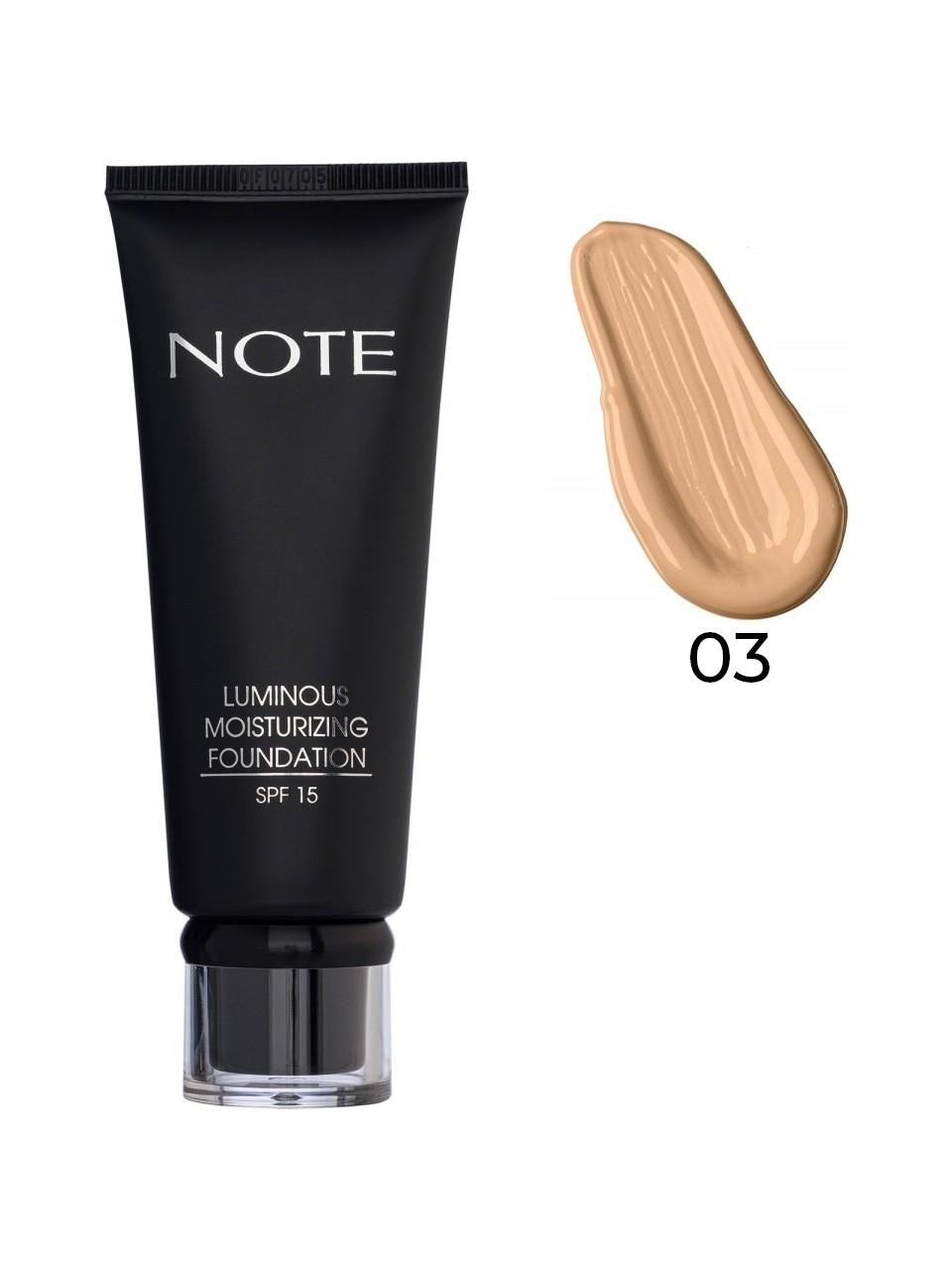 Note Luminous Moisturizing Foundation 03
