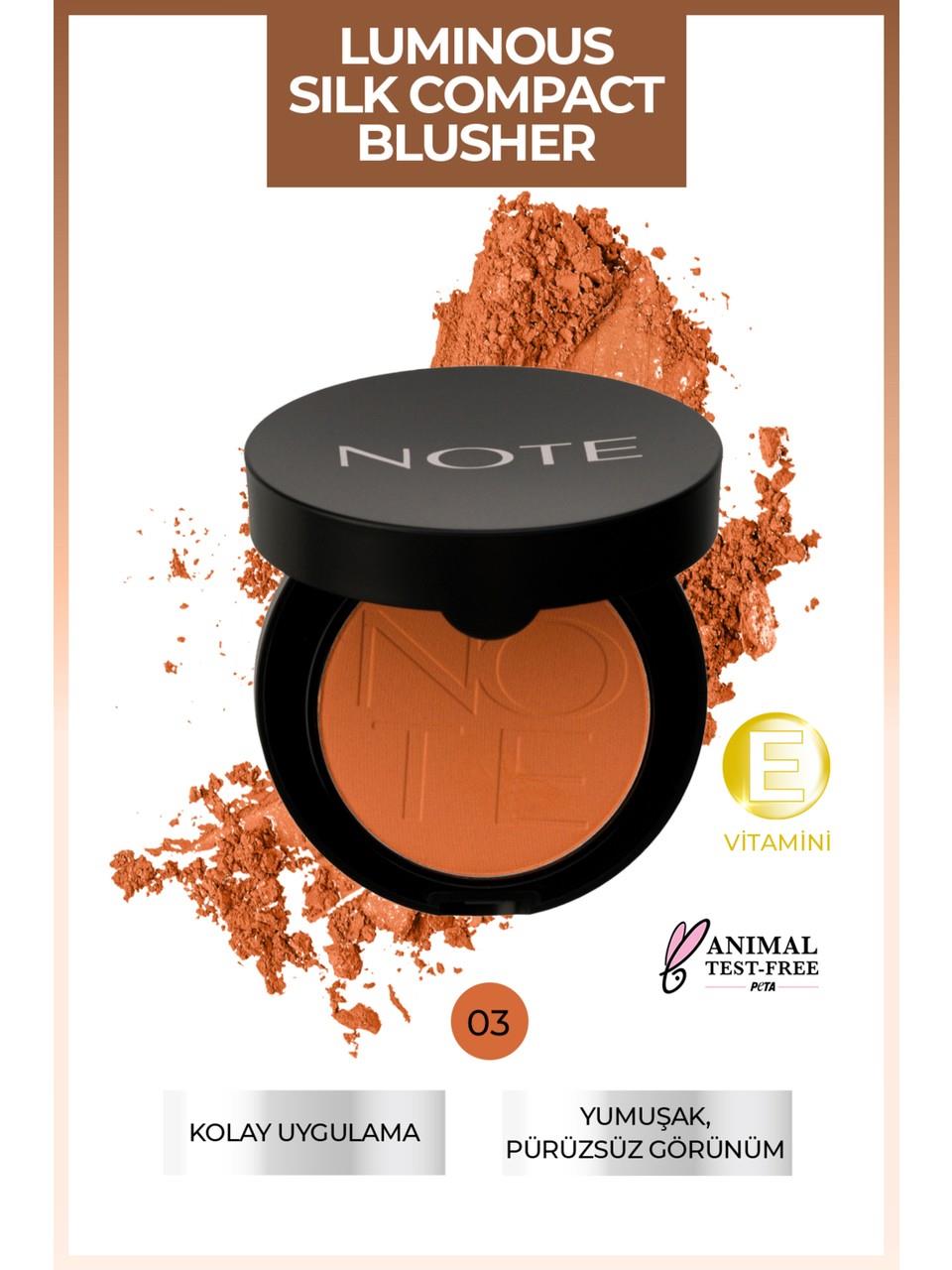 Note Luminous Silk Compact Blusher 03
