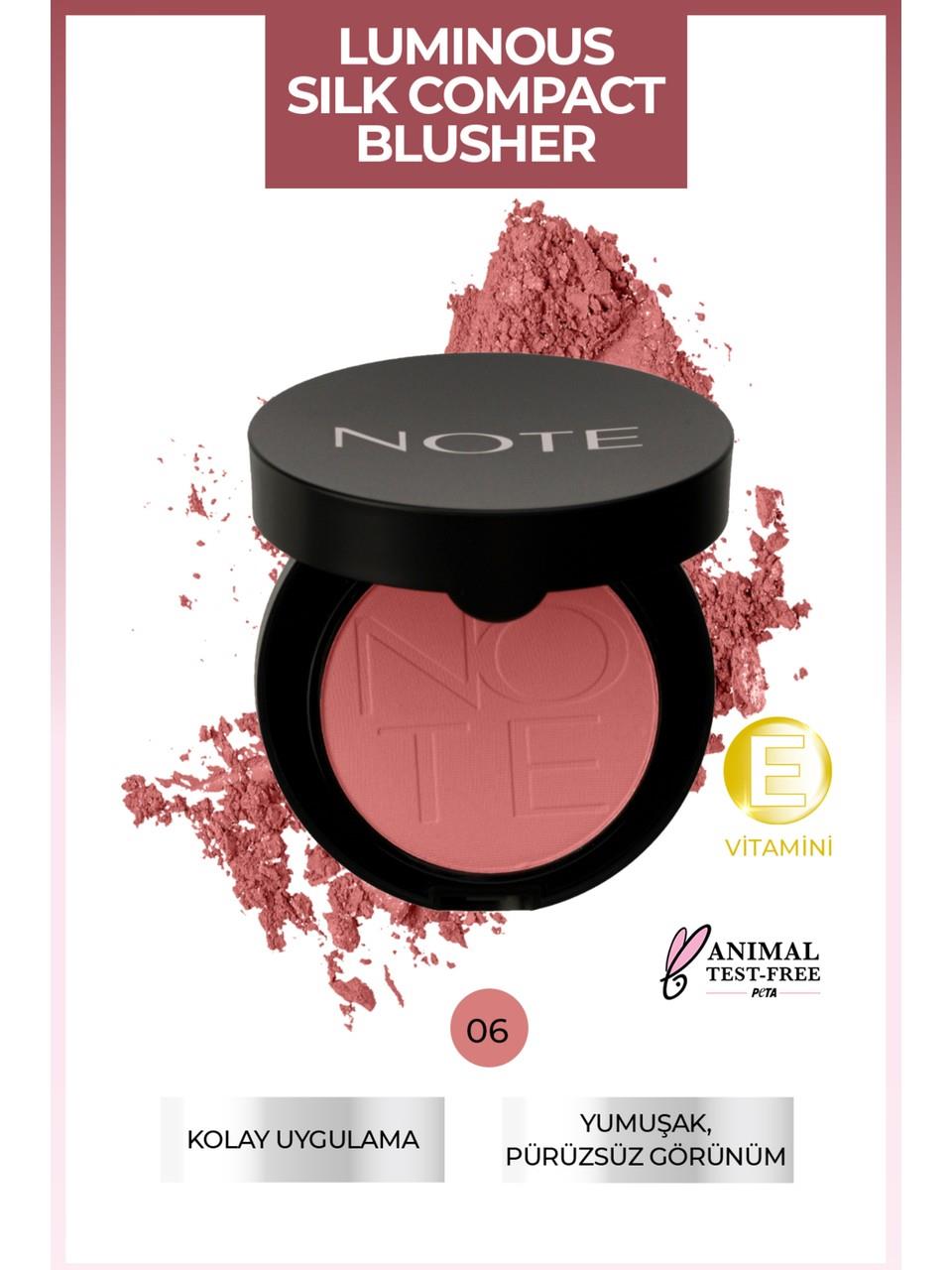Note Luminous Silk Compact Blusher 06