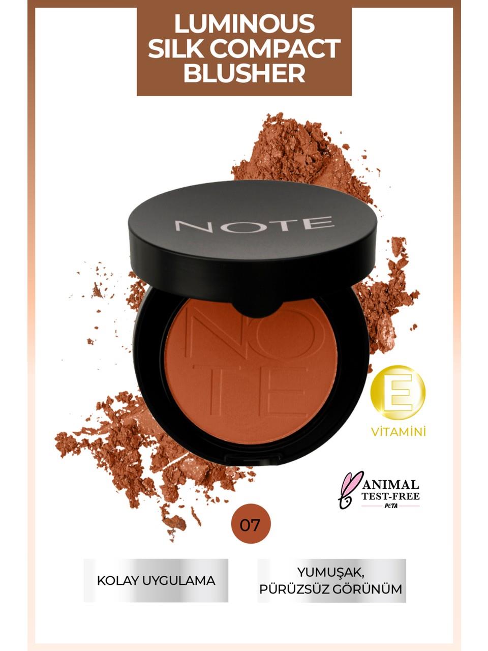 Note Luminous Silk Compact Blusher 07