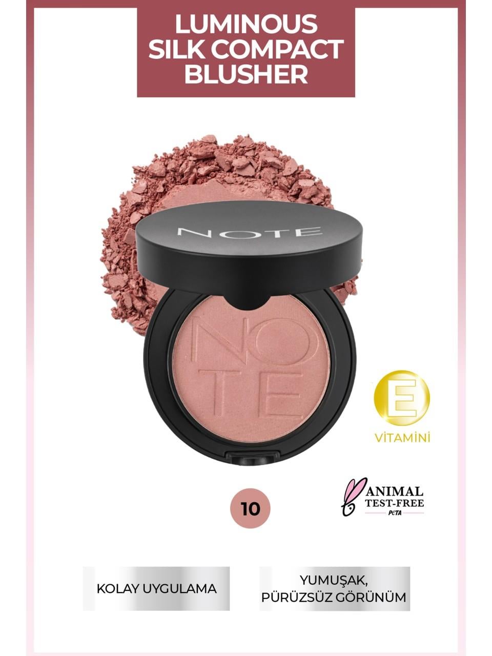 Note Luminous Silk Compact Blusher n°10