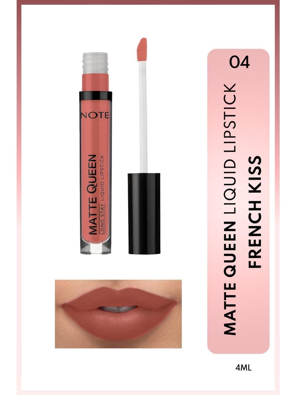 Note Matte Queen Liquid Lipstick 04 French Kiss
