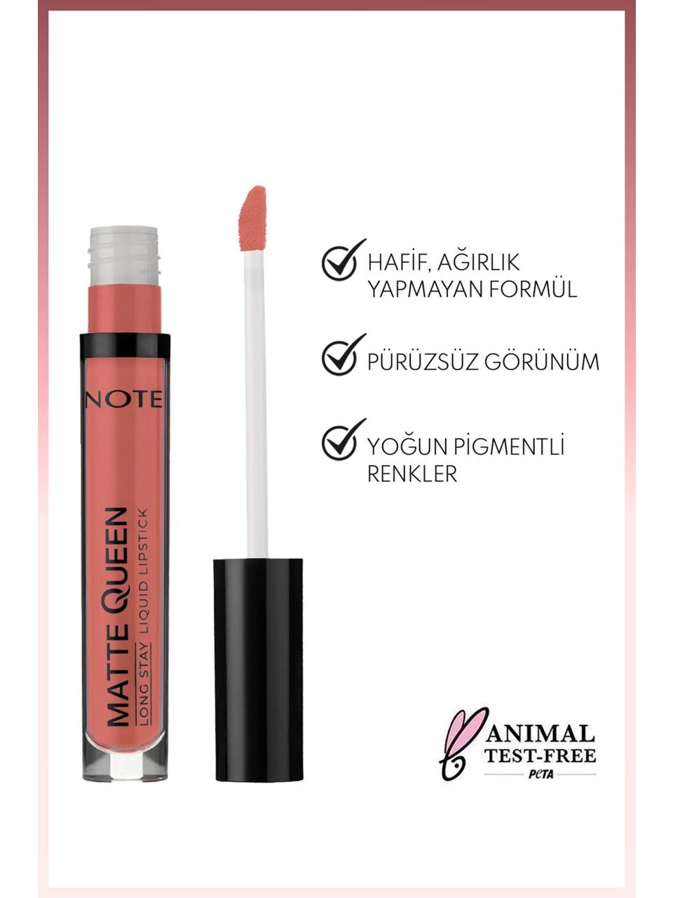 Note Matte Queen Liquid Lipstick 04 French Kiss