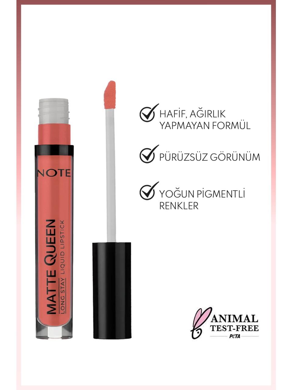 Note Matte Queen Liquid Lipstick 07 Proud Pink