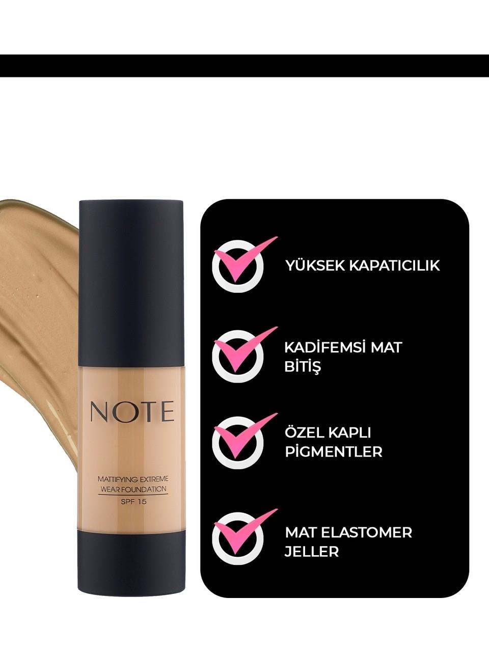 Note Mattifying Extreme Wear Foundation 02