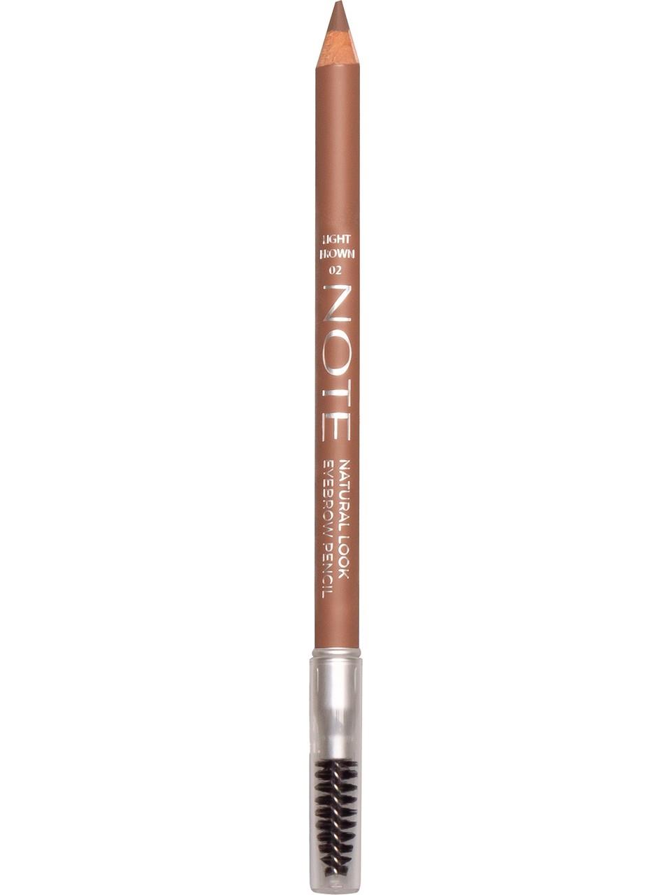Note Natural Look Eyebrow Pencil 02 Light Brown