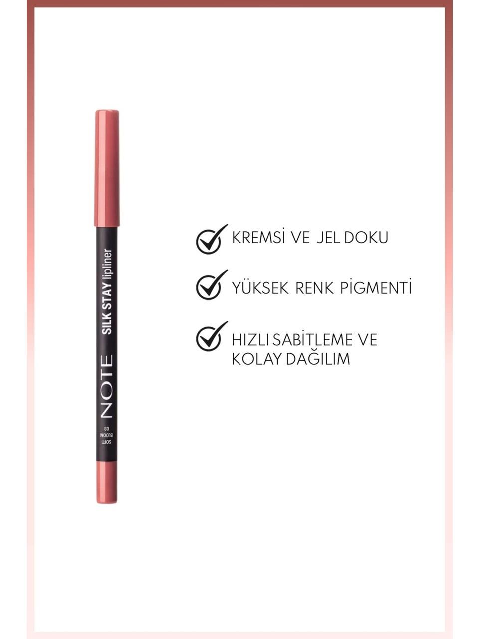 Note Silk Stay Lipliner 1,2gr. 03 Soft Bloom