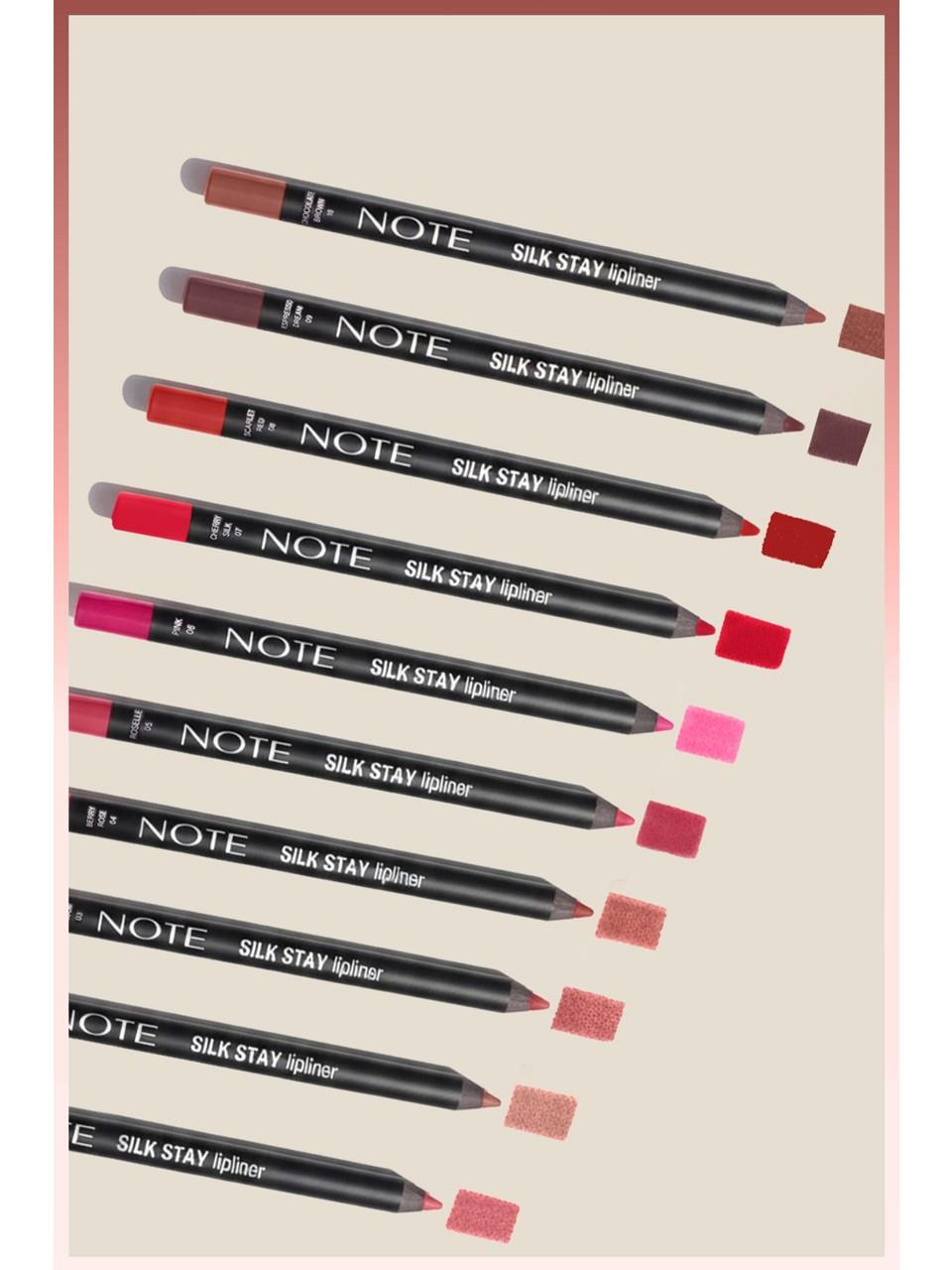 Note Silk Stay Lipliner 1,2gr. 04 Berry Rose