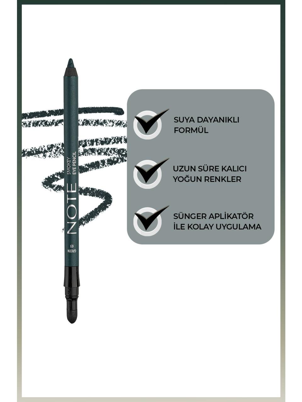 Note Smokey Eye Pencil 03 Green