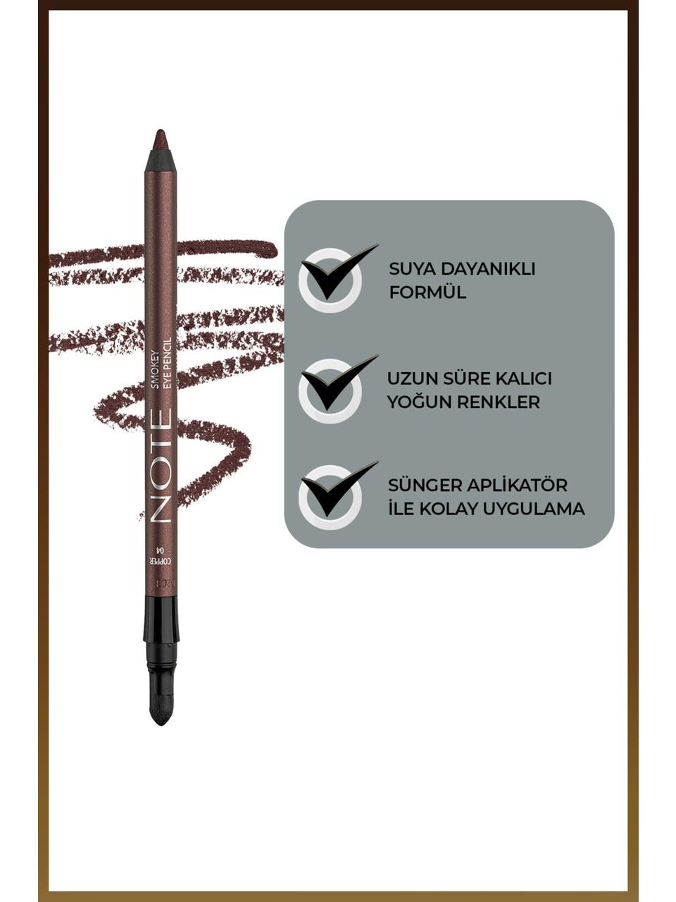 Note Smokey Eye Pencil 04 Copper