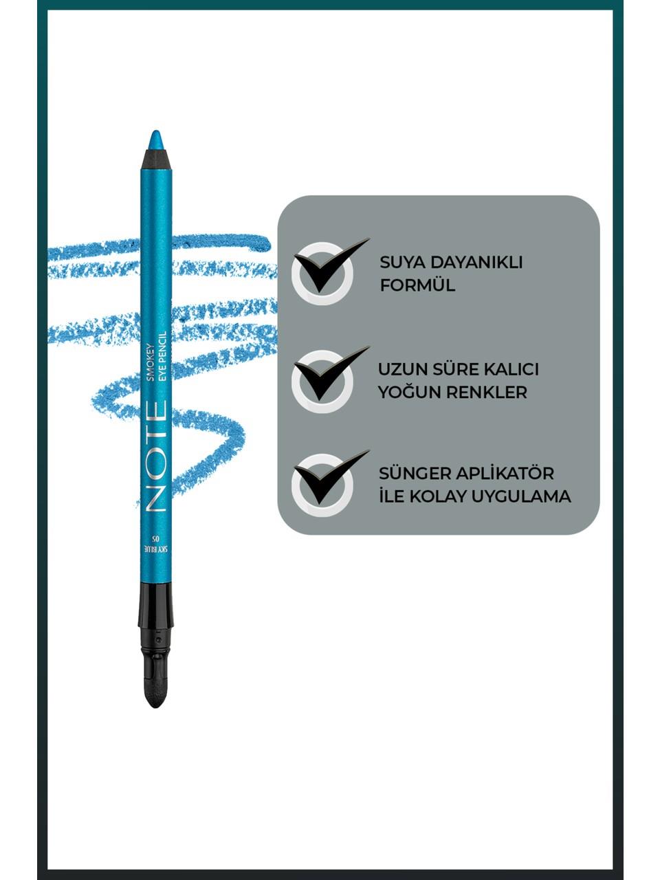Note Smokey Eye Pencil 05 Sky Blue
