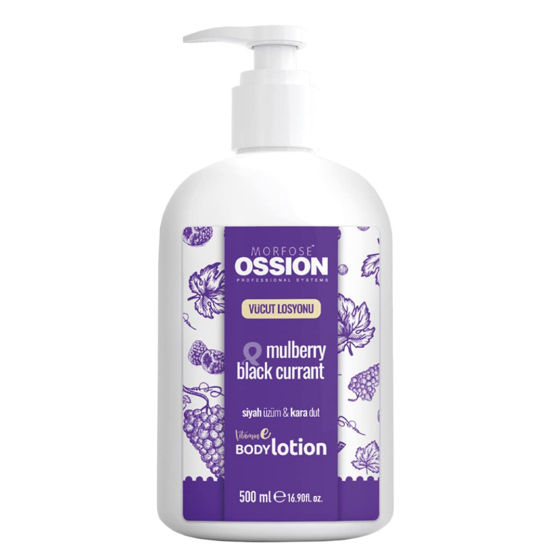 Ossion Vücut Losyonu 500ml. Mulberry Black Currant