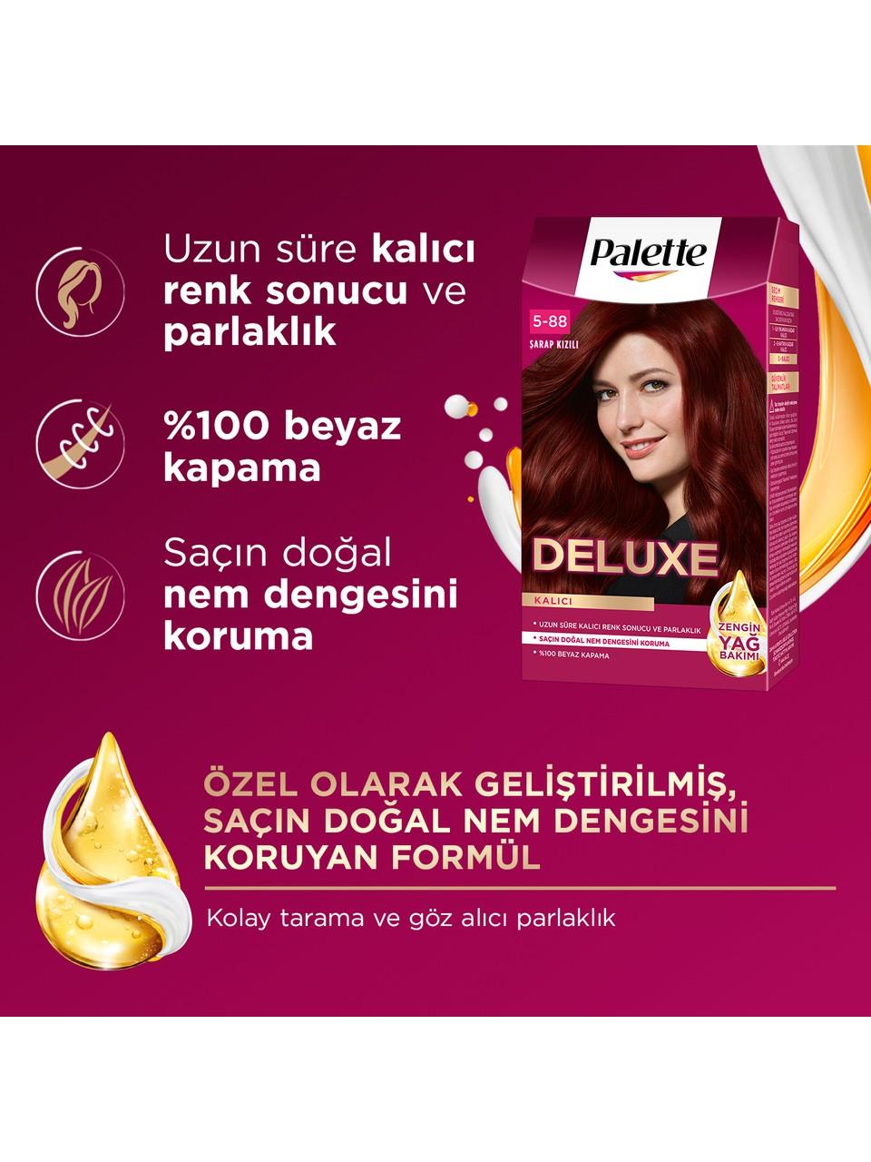 Palette Deluxe Set Boya 5-88 Şarap Kızılı