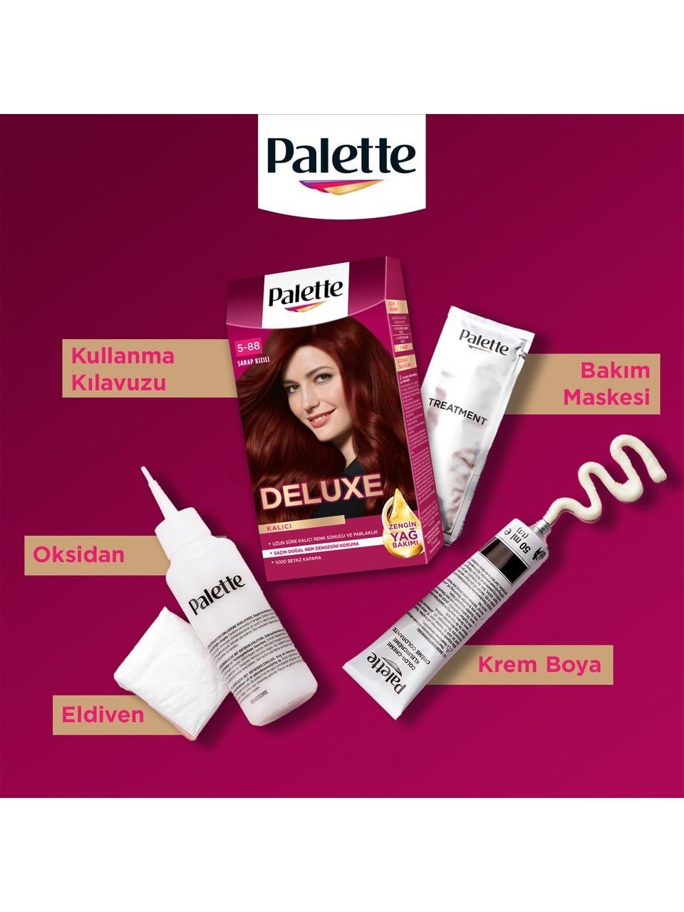 Palette Deluxe Set Boya 5-88 Şarap Kızılı
