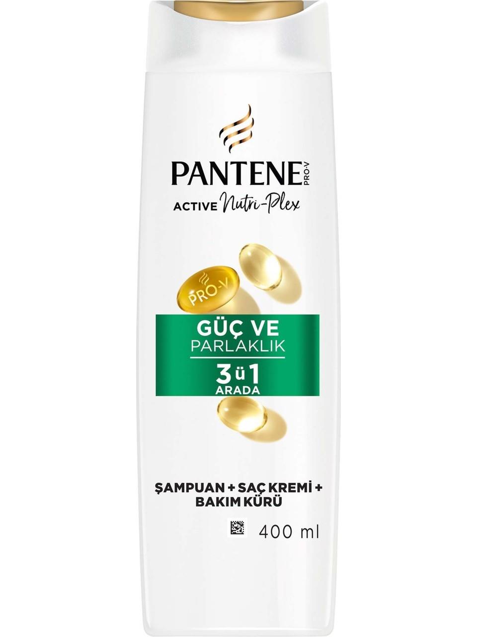 Pantene Şampuan 400ml. 3in1 Güç Ve Parlaklık