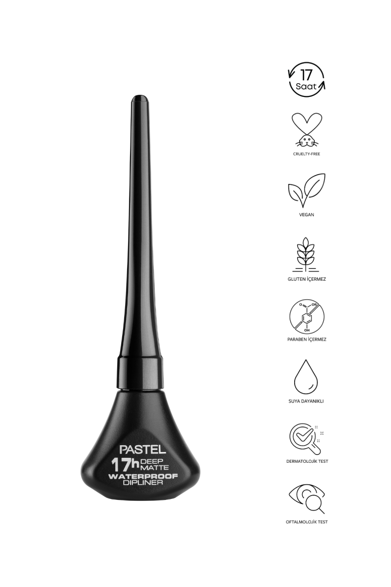 Pastel Dıplıner Waterproof Black