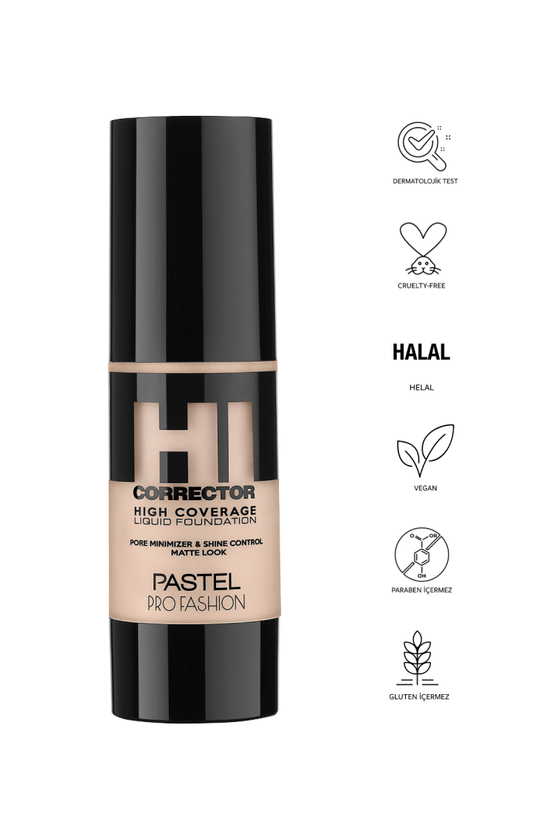 Pastel Hıgh Coverage Lıquıd Foundatıon 416