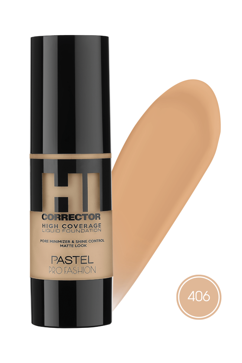 Pastel Hıgh Coverage Lıquıd Foundatıon 406