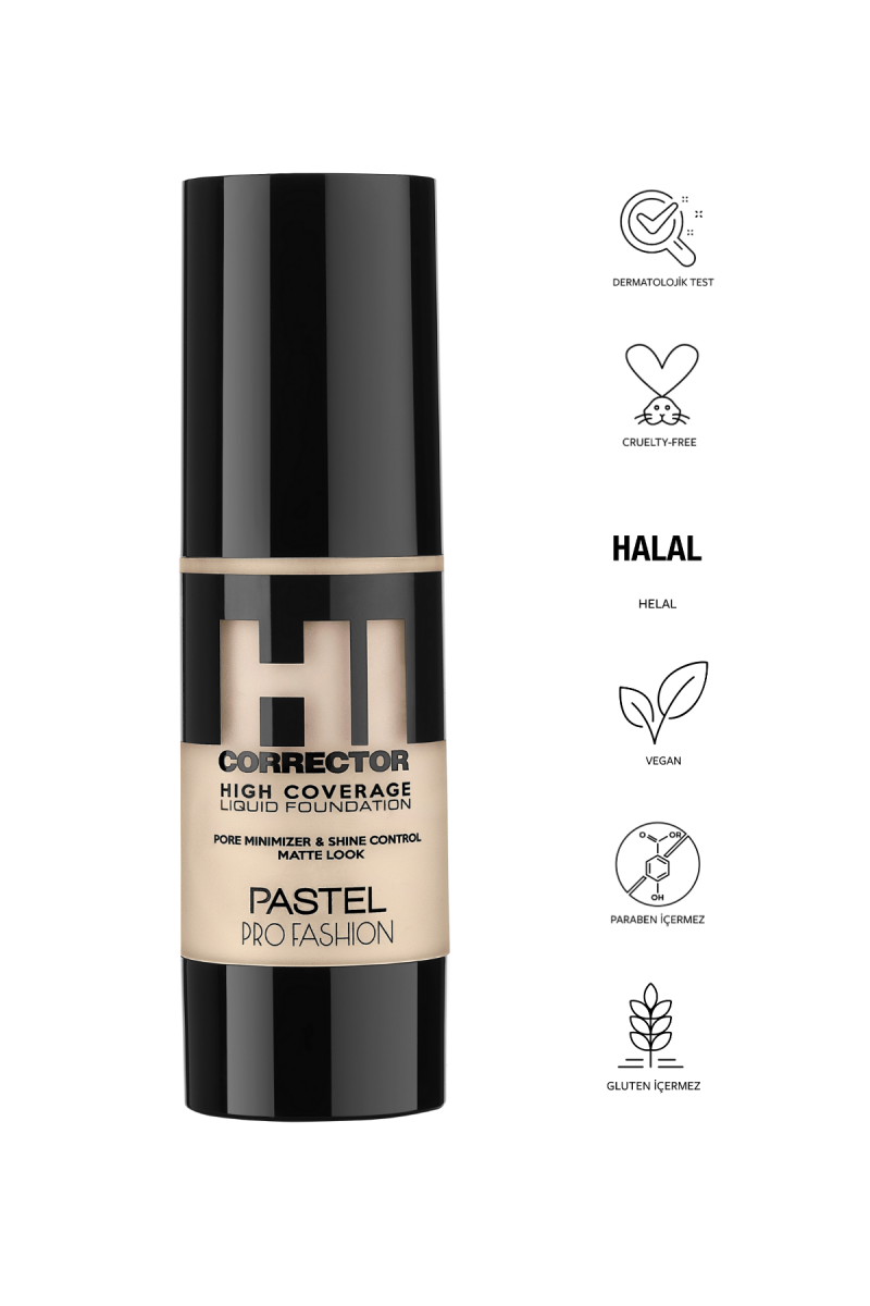Pastel Hıgh Coverage Lıquıd Foundatıon 415