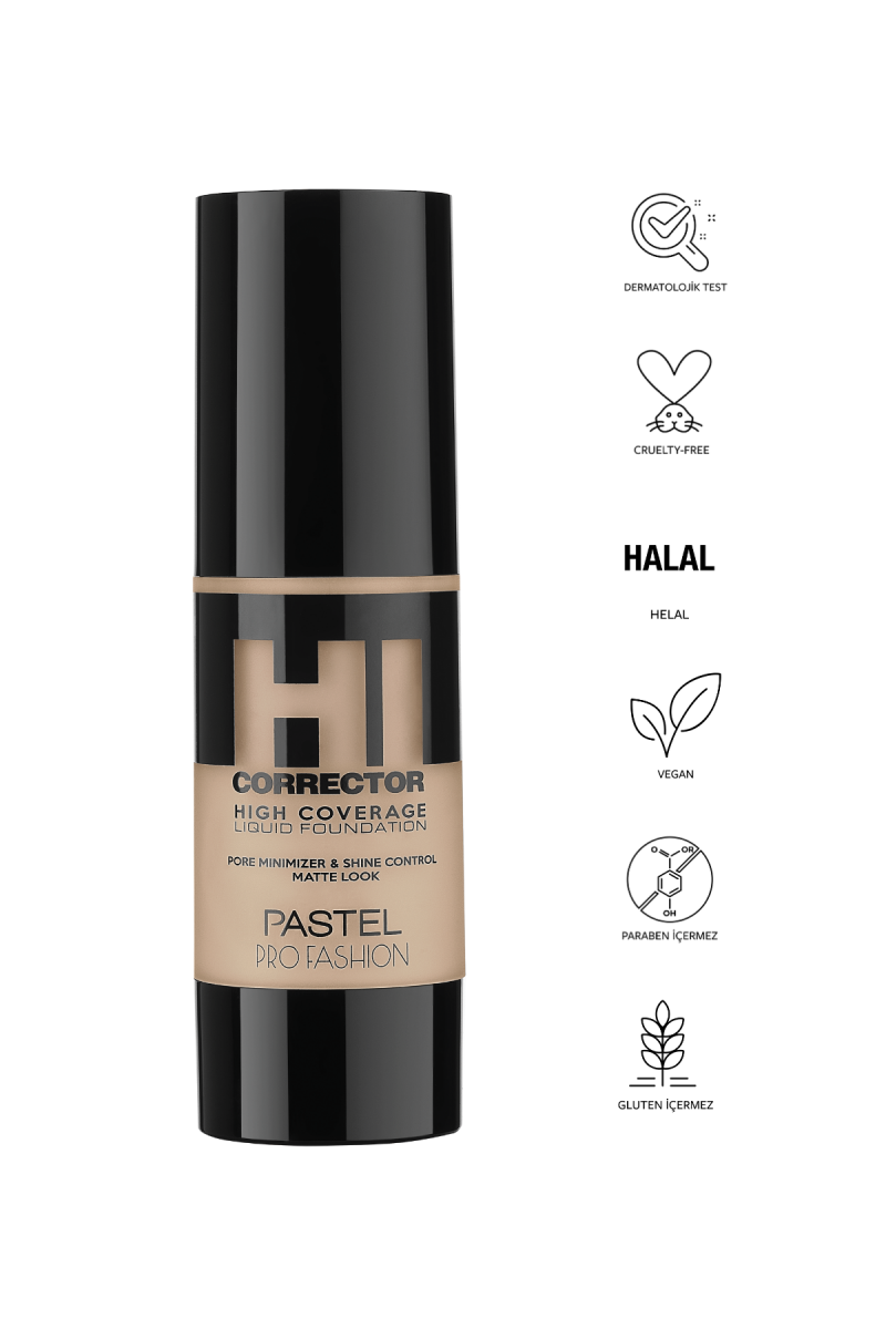Pastel Hıgh Coverage Lıquıd Foundatıon 402