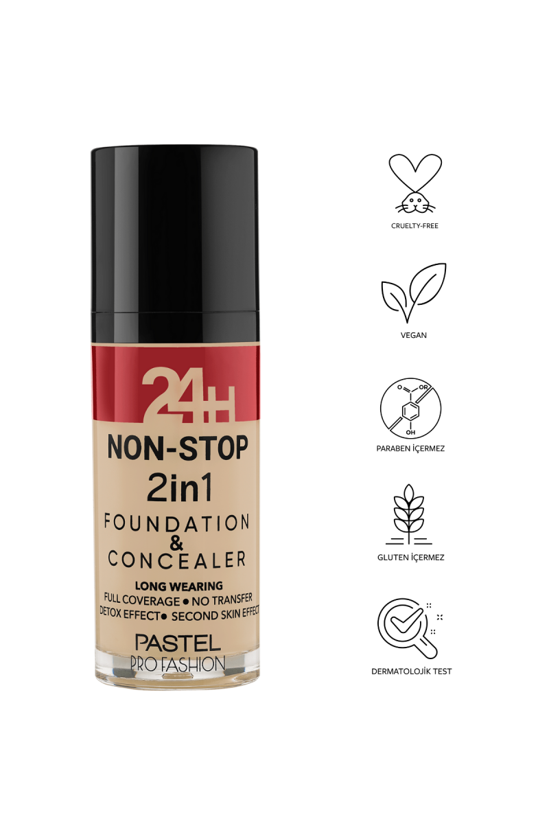 Pastel Pro Non-Stop 2In1 Found.&Conc. No:604