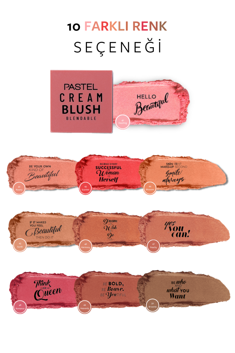 Pastel Profashıon Cream Blush No:42