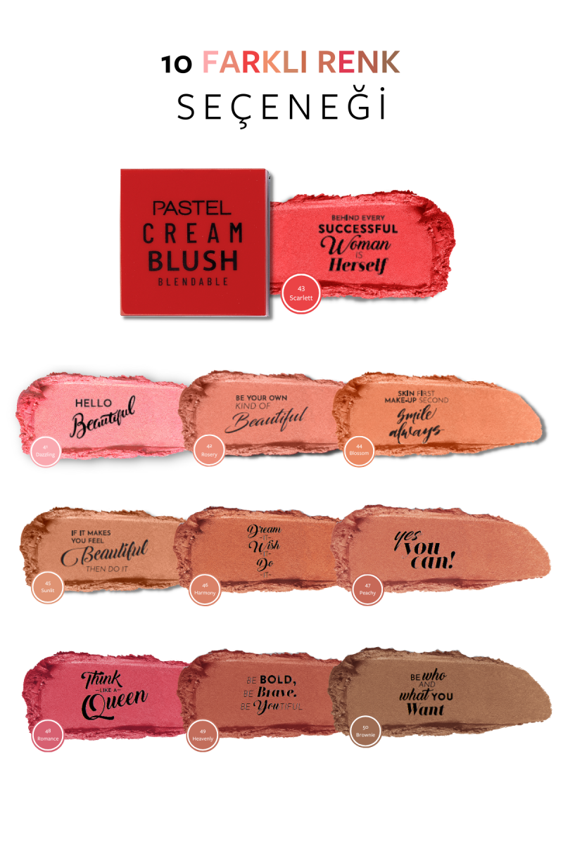 Pastel Profashıon Cream Blush No:43
