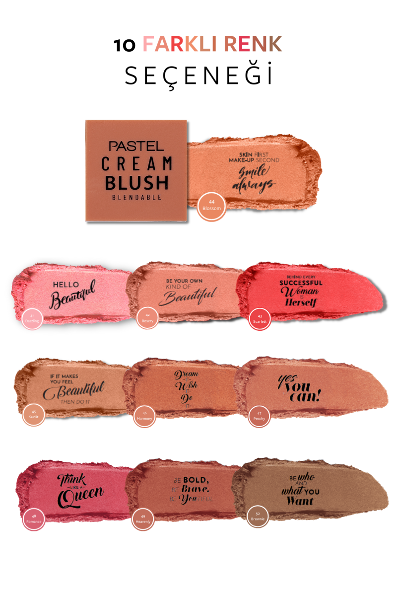 Pastel Profashıon Cream Blush No:44