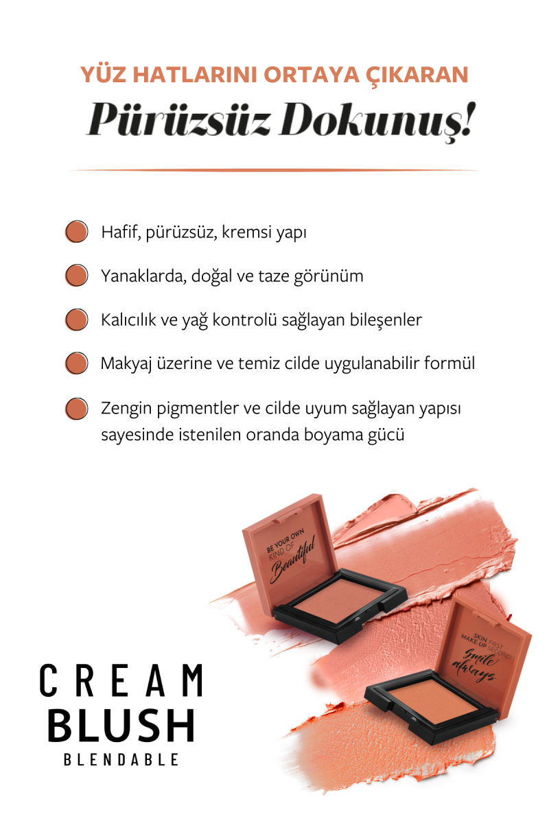 Pastel Profashıon Cream Blush No:44