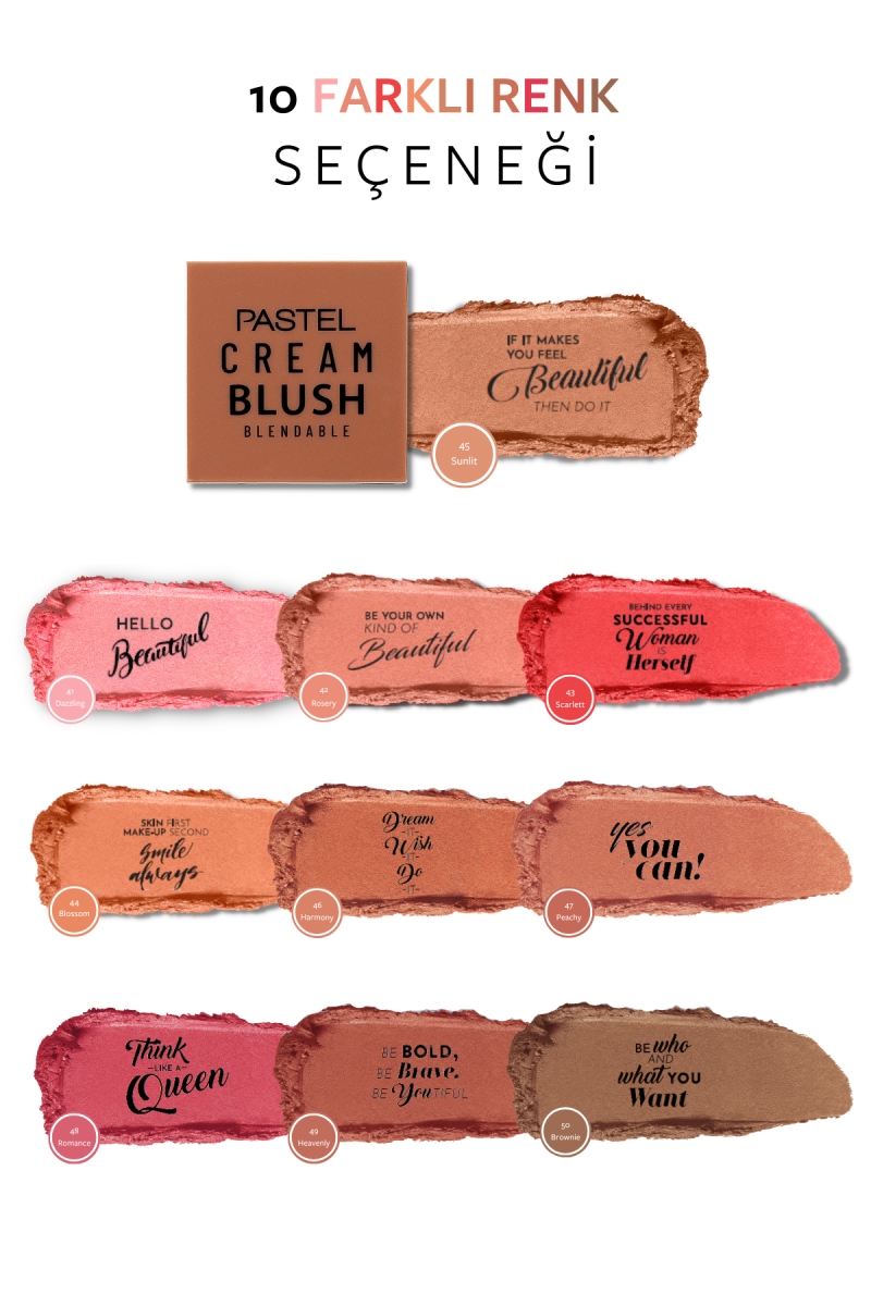 Pastel Profashıon Cream Blush No:45