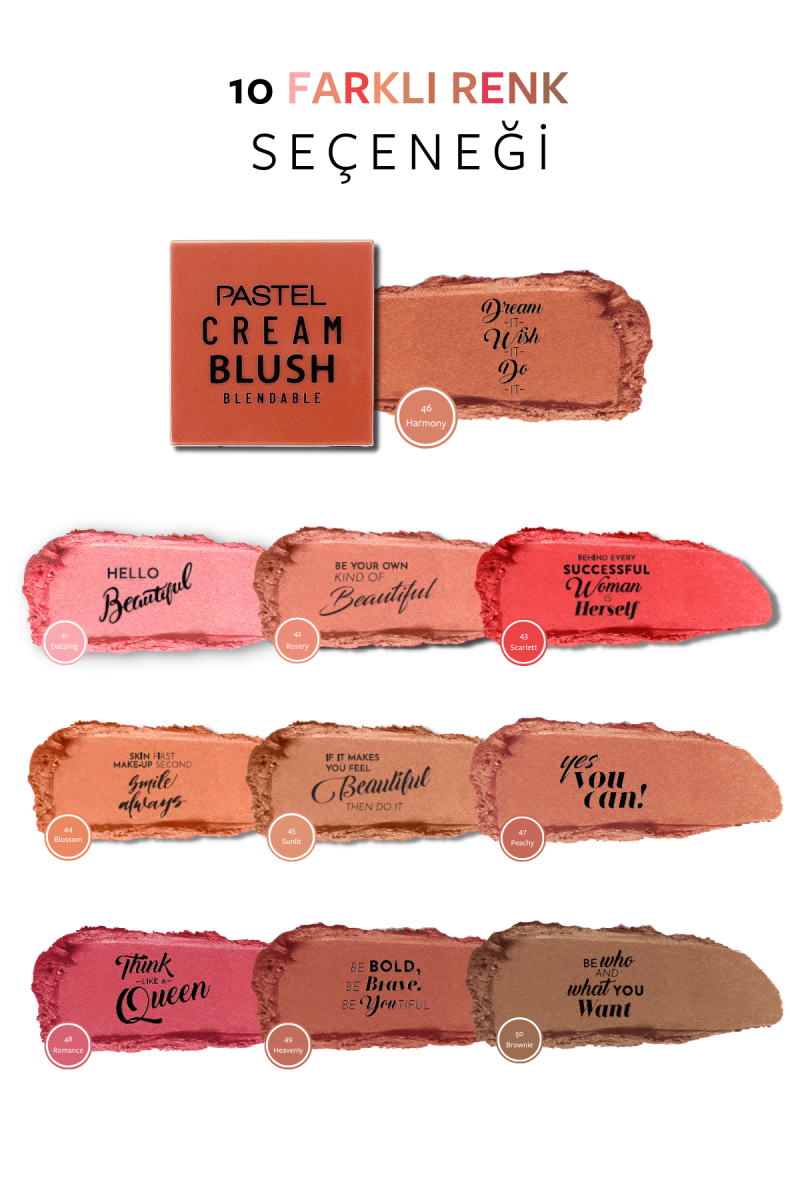 Pastel Profashıon Cream Blush No:46