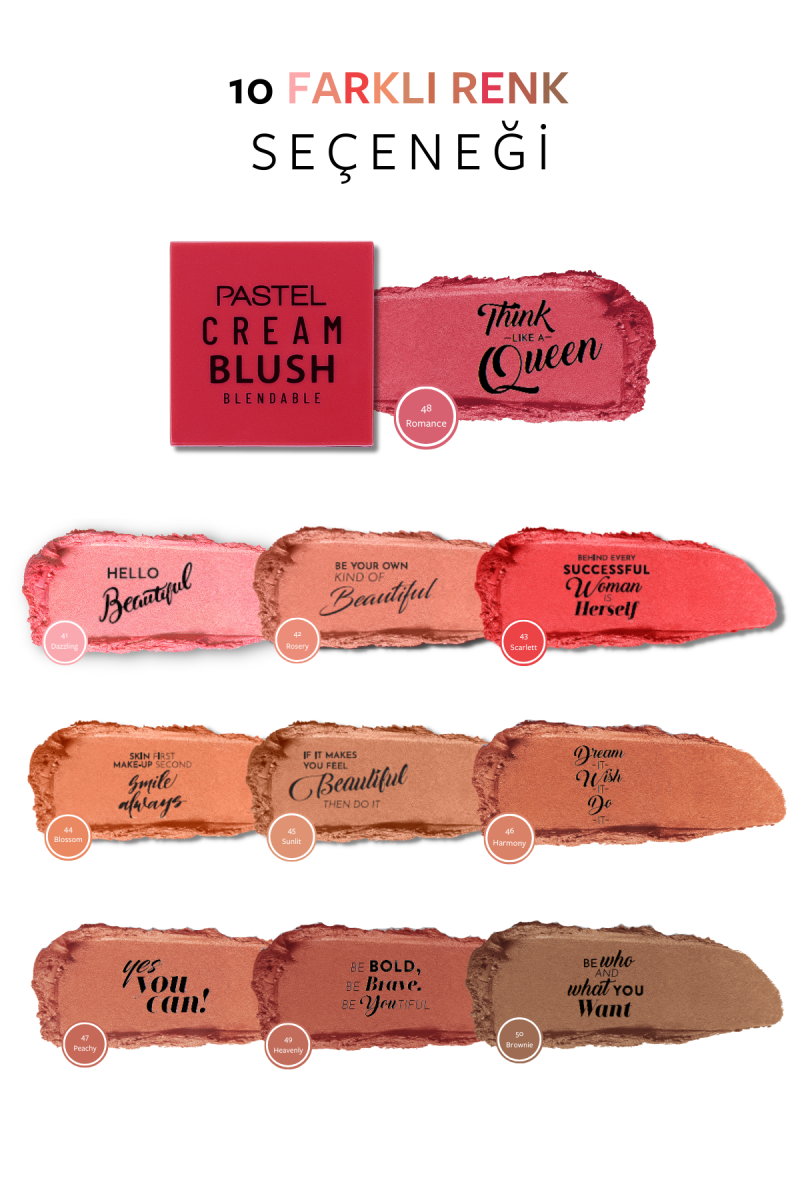 Pastel Profashıon Cream Blush No:48