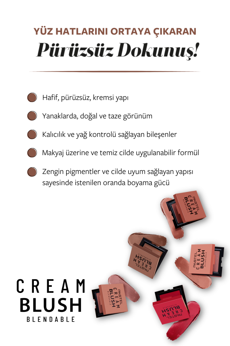 Pastel Profashıon Cream Blush No:50