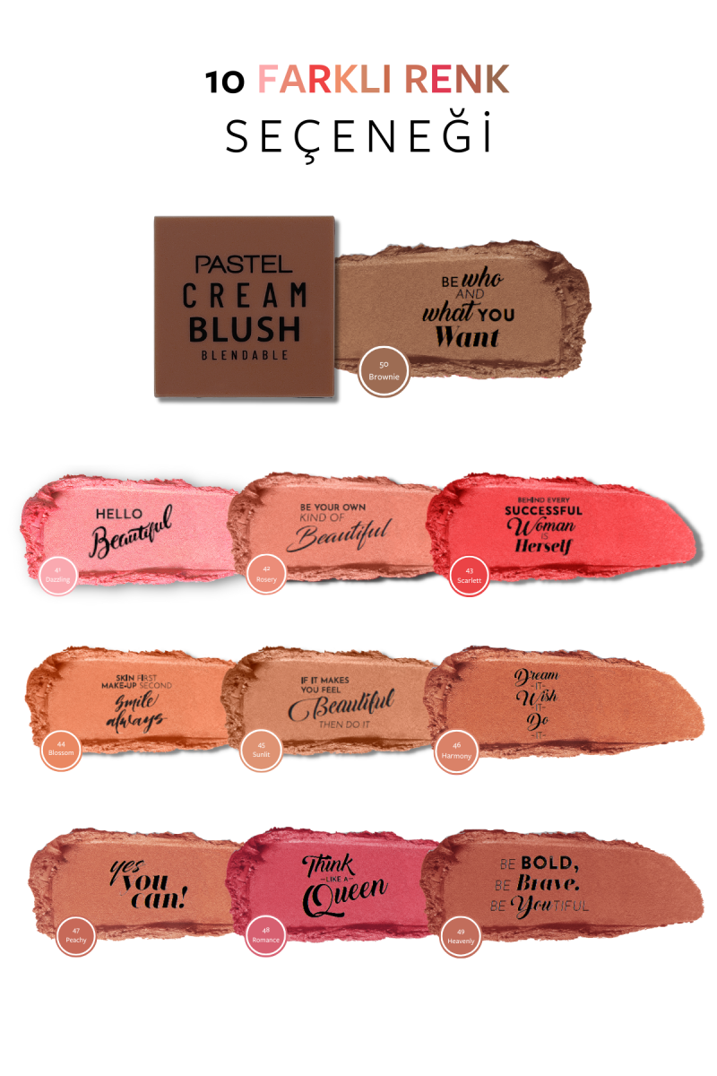 Pastel Profashıon Cream Blush No:50