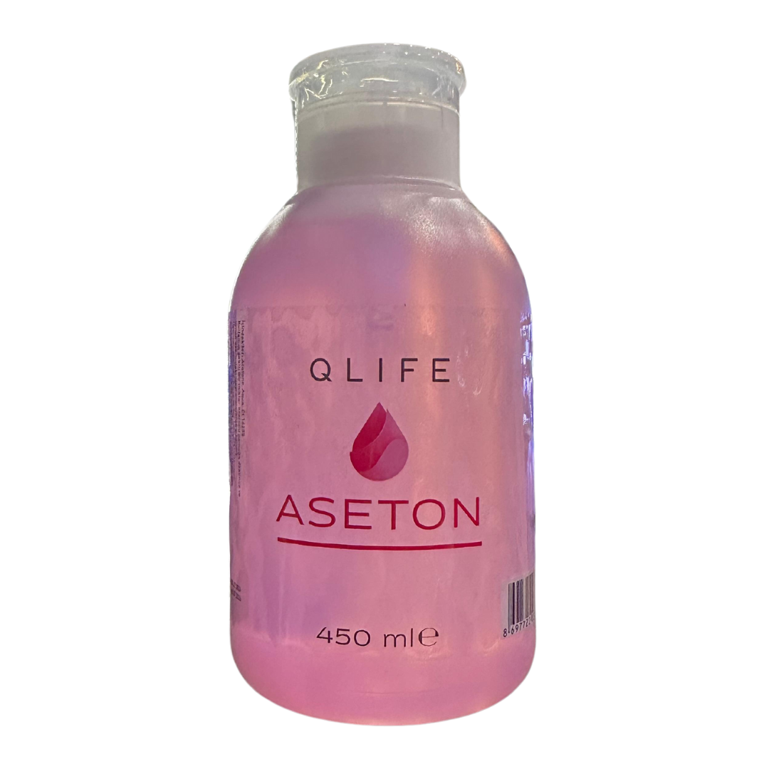 Q Life Aseton 450ml. Pembe