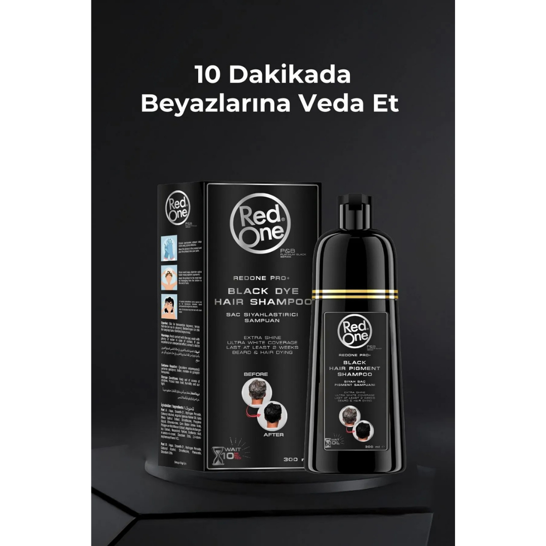 Red One Hair Pigment Şampuan 300ml. Black
