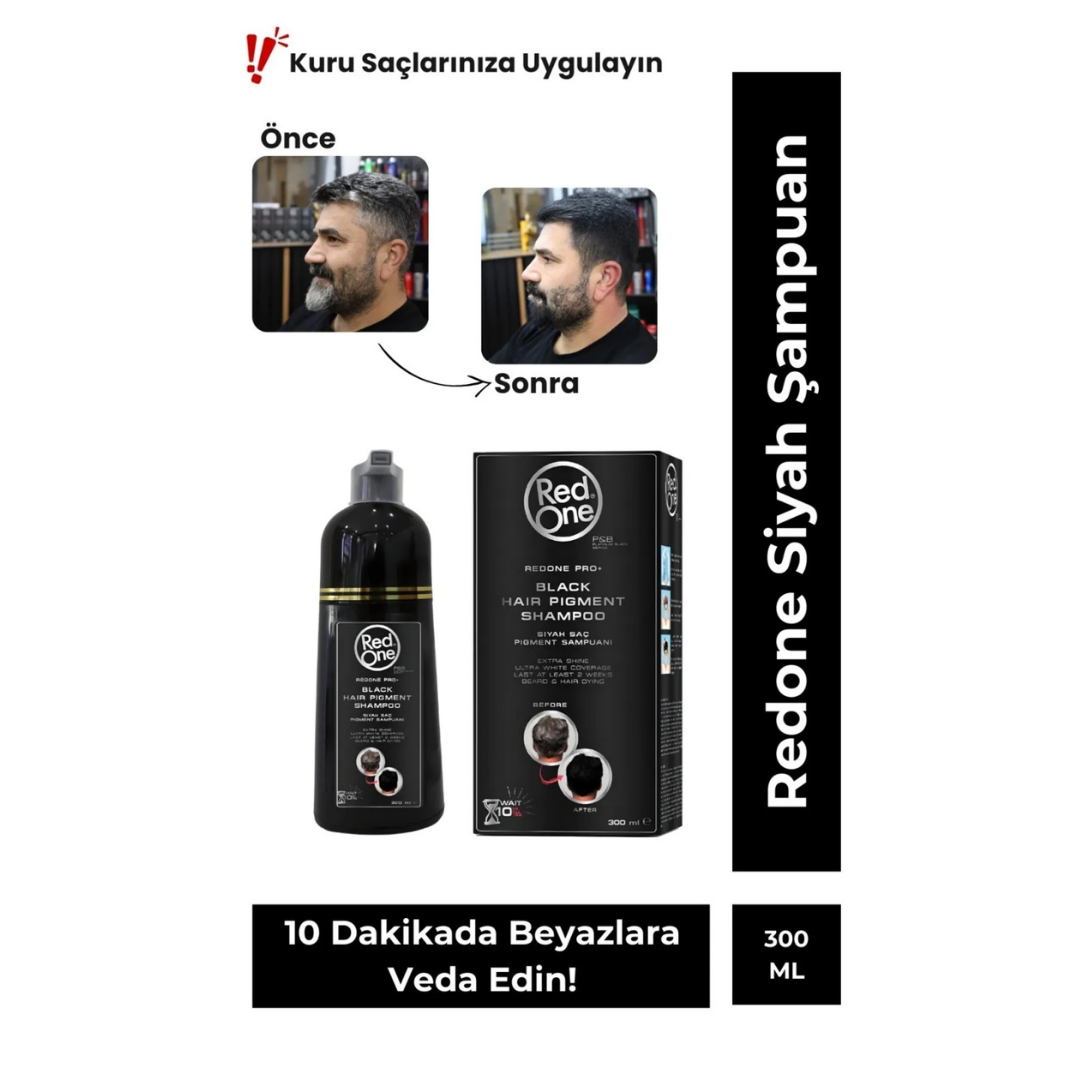 Red One Hair Pigment Şampuan 300ml. Black