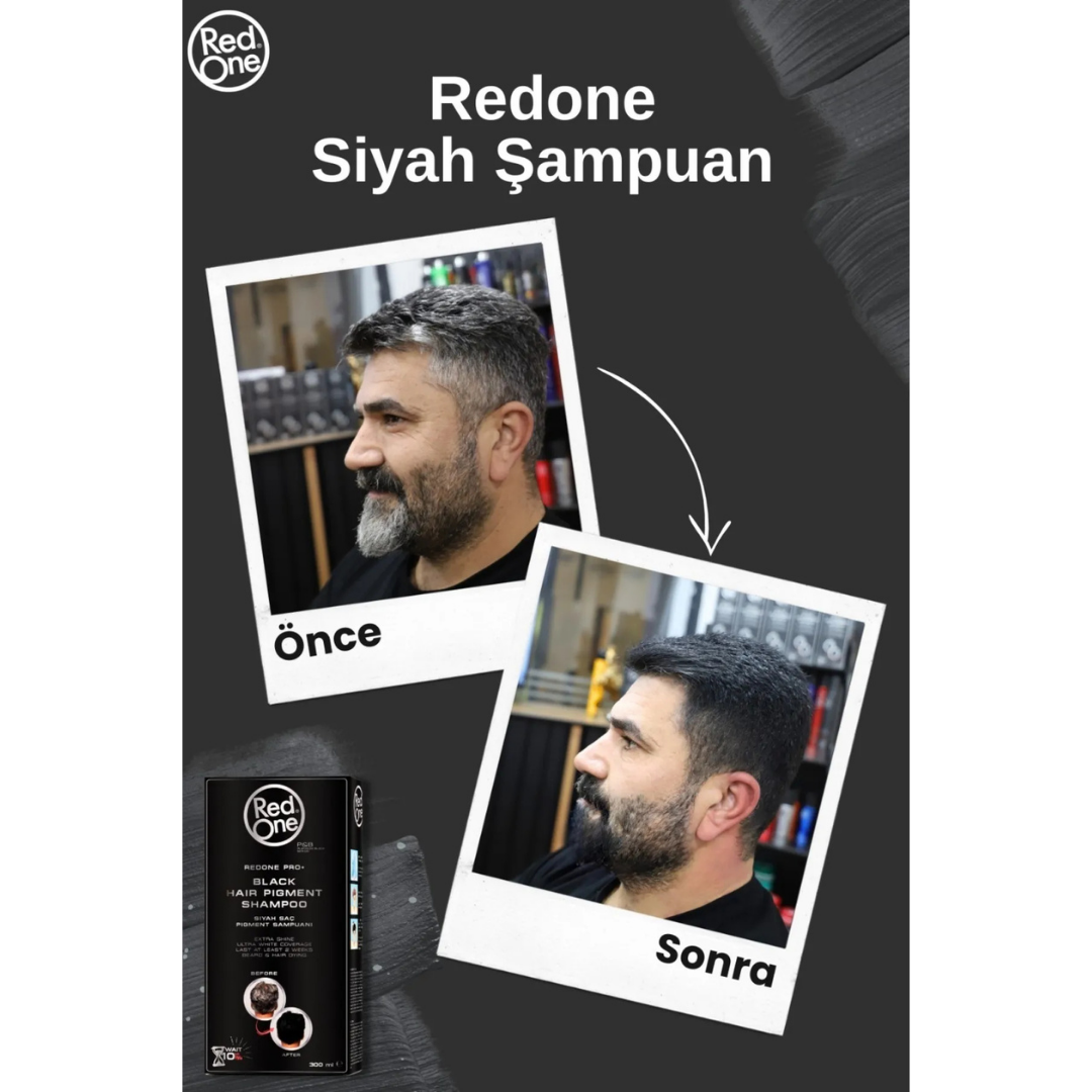 Red One Hair Pigment Şampuan 300ml. Black