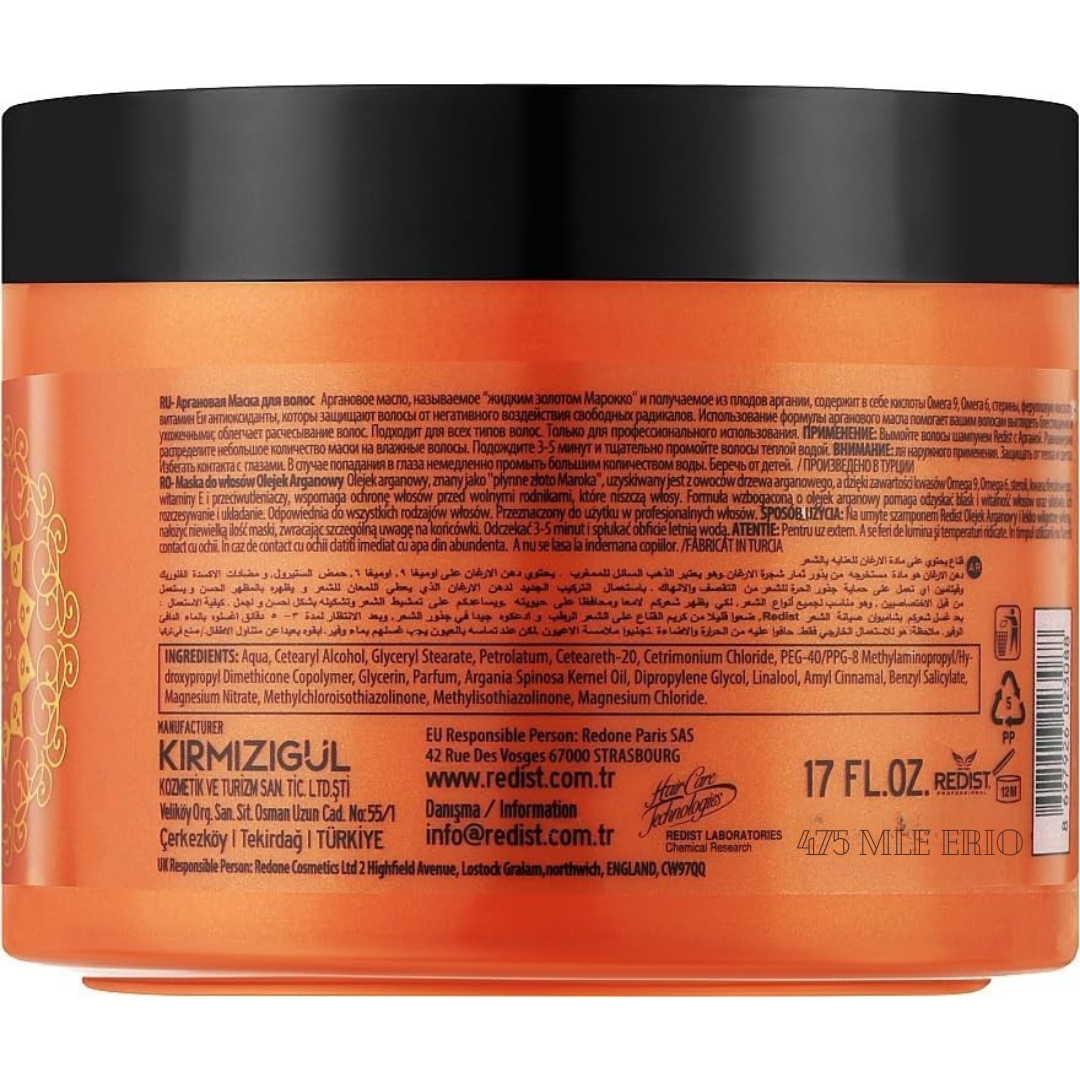 Redist Saç Maskesi 475ml. Argan